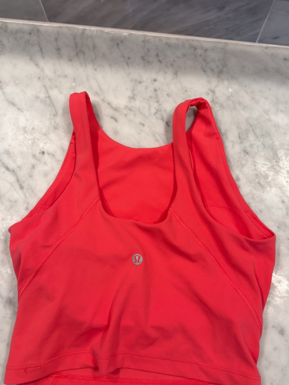 lululemon athletica Bright Red Athletic Crop Tank